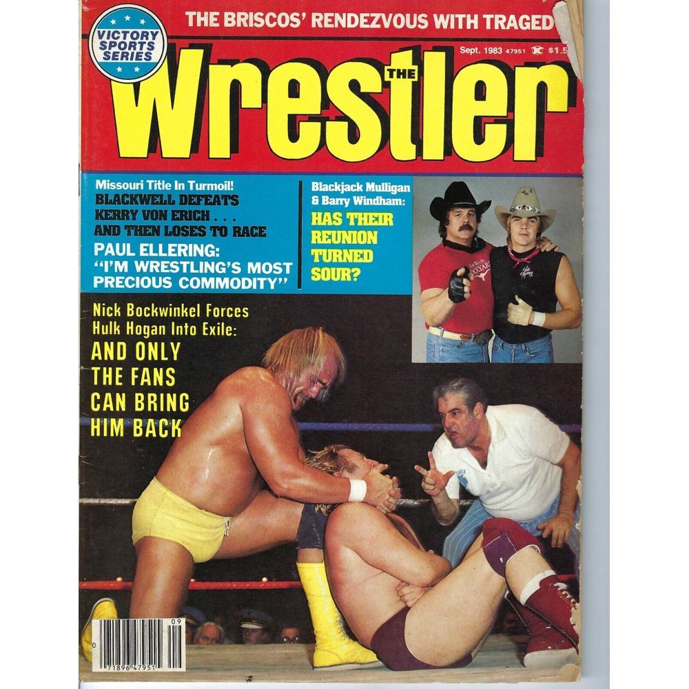 The Wrestler Magazine SEP 1983 Hulk Hogan Bockwinkel Blackjack Mulligan Windham